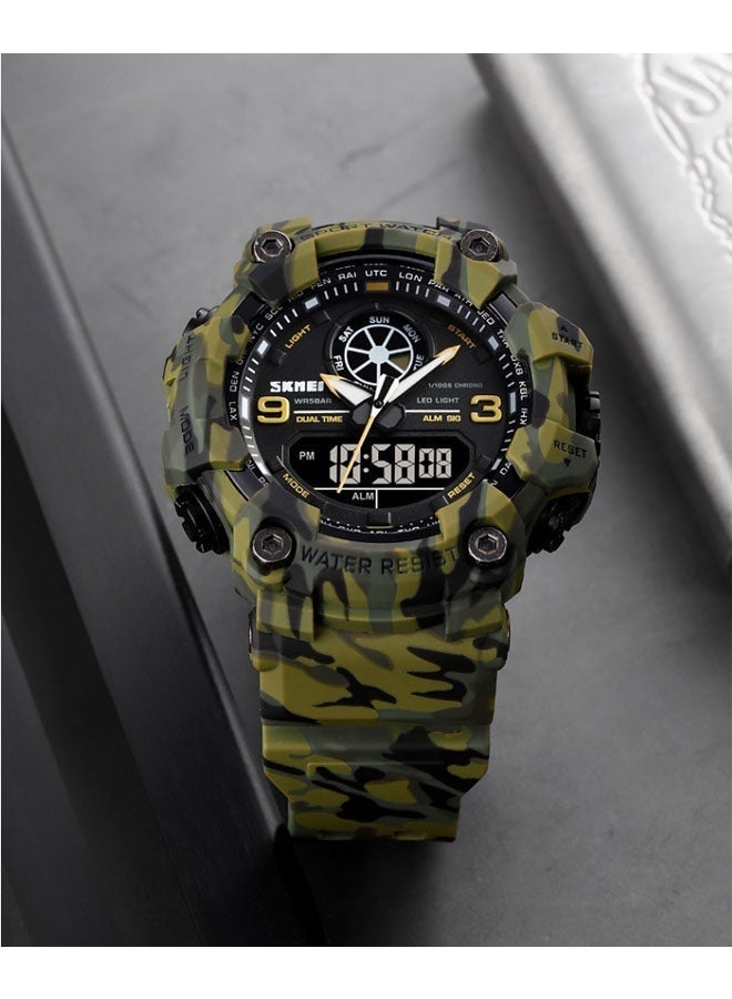 نيوترل ساعة رياضية خارجية مقاومة للماء SK-18 أنيقة وعصرية، مزودة بوظائف المؤقت والمنبه وساعة التوقيت والوظائف المضيئة للجنسين (نمط التمويه) - Image 2